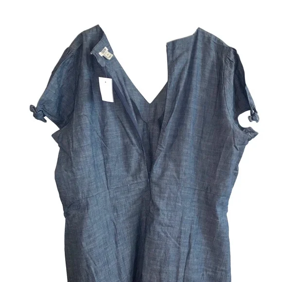 J. Crew Chambray faux-wrap Dress - Picture 7 of 7